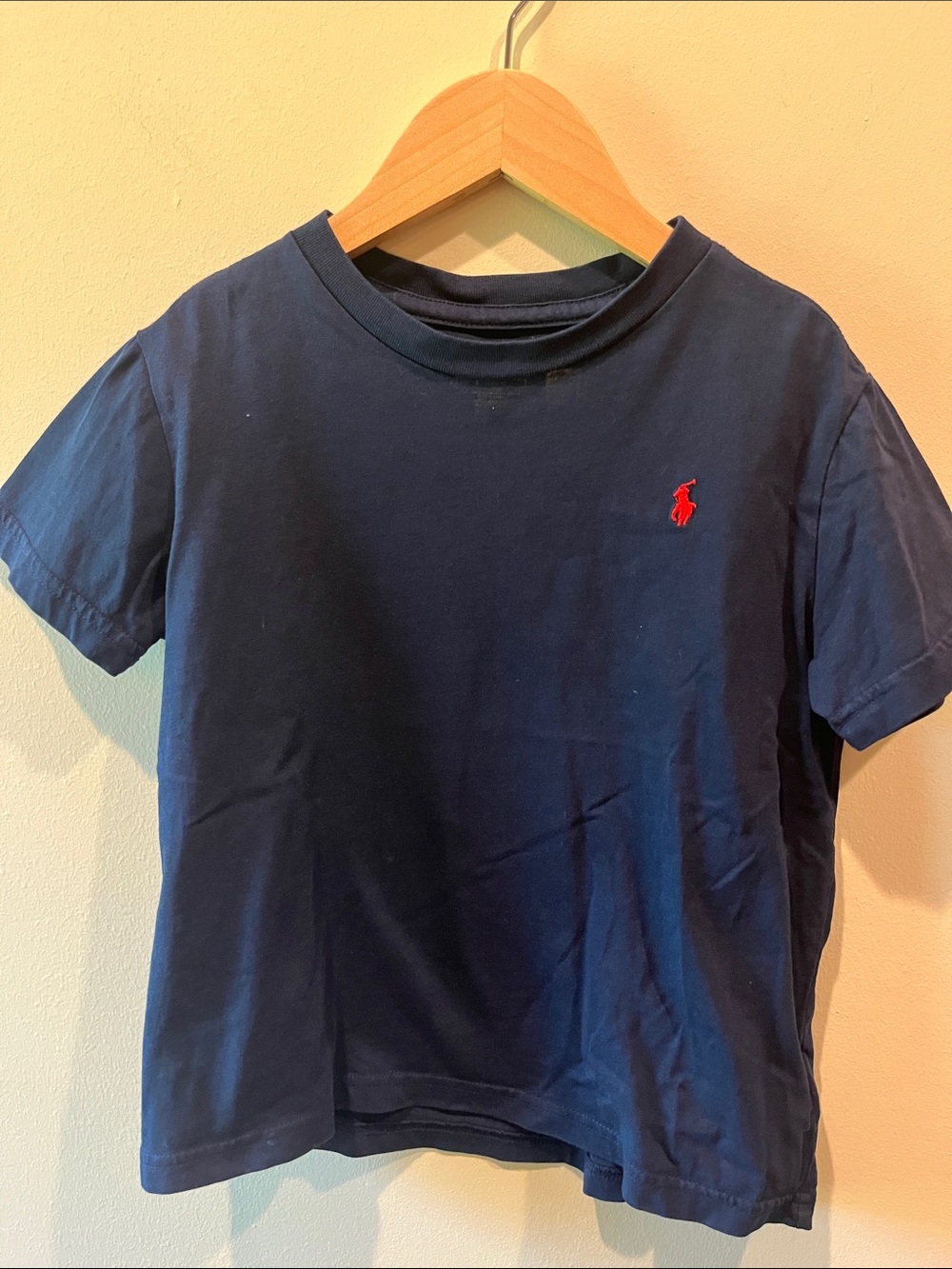 Ralph Lauren Navy Kids Short-Sleeve Tee with Red Pony